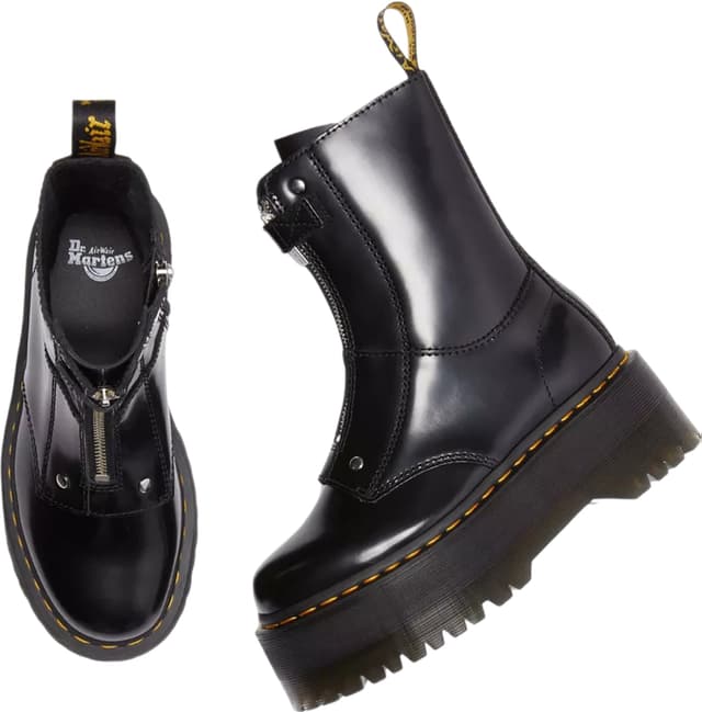 Dr. Martens Jetta Hi Max Buttero Leather Platform Boots - Women's