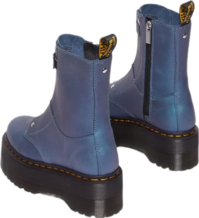 Dr. Martens Jetta Hi Max Metallic Leather Platform Boots - Women's