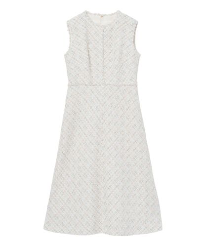 セットアップ対応商品】ラメスラブツイードジレワンピース|ANAYI