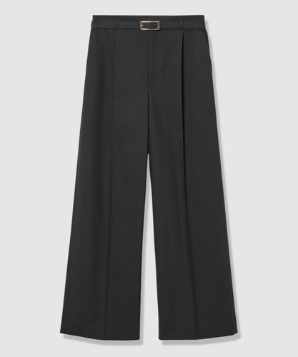 セットアップ対応商品】ウールトロピカルタックワイドパンツ|ANAYI