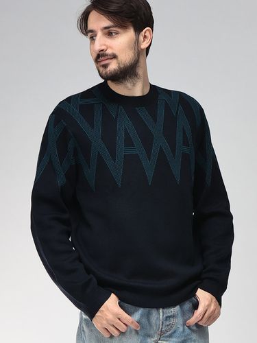 EMPORIO ARMANI (エンポリオアルマーニ) イーグルパッチ クルーネック