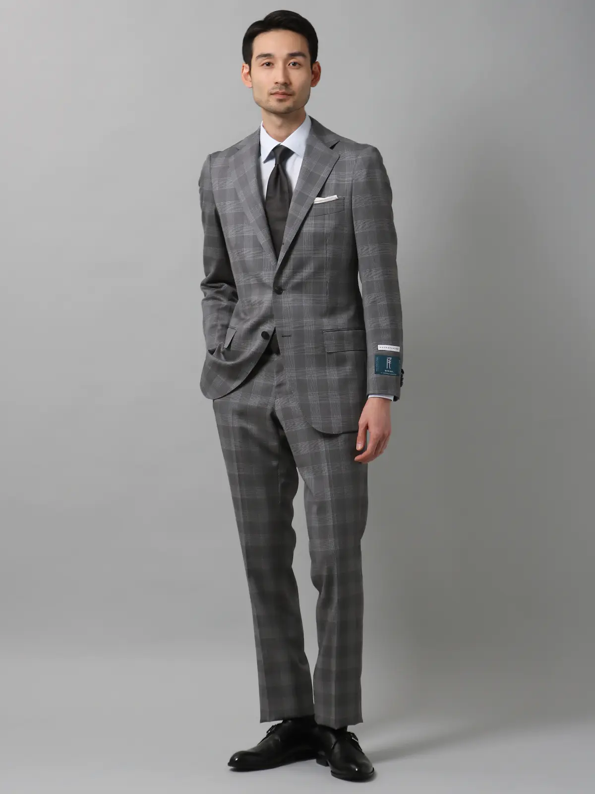 スーツ／3つボタン／尾州／HAND MADE／グレンチェック／TR24 | SUIT