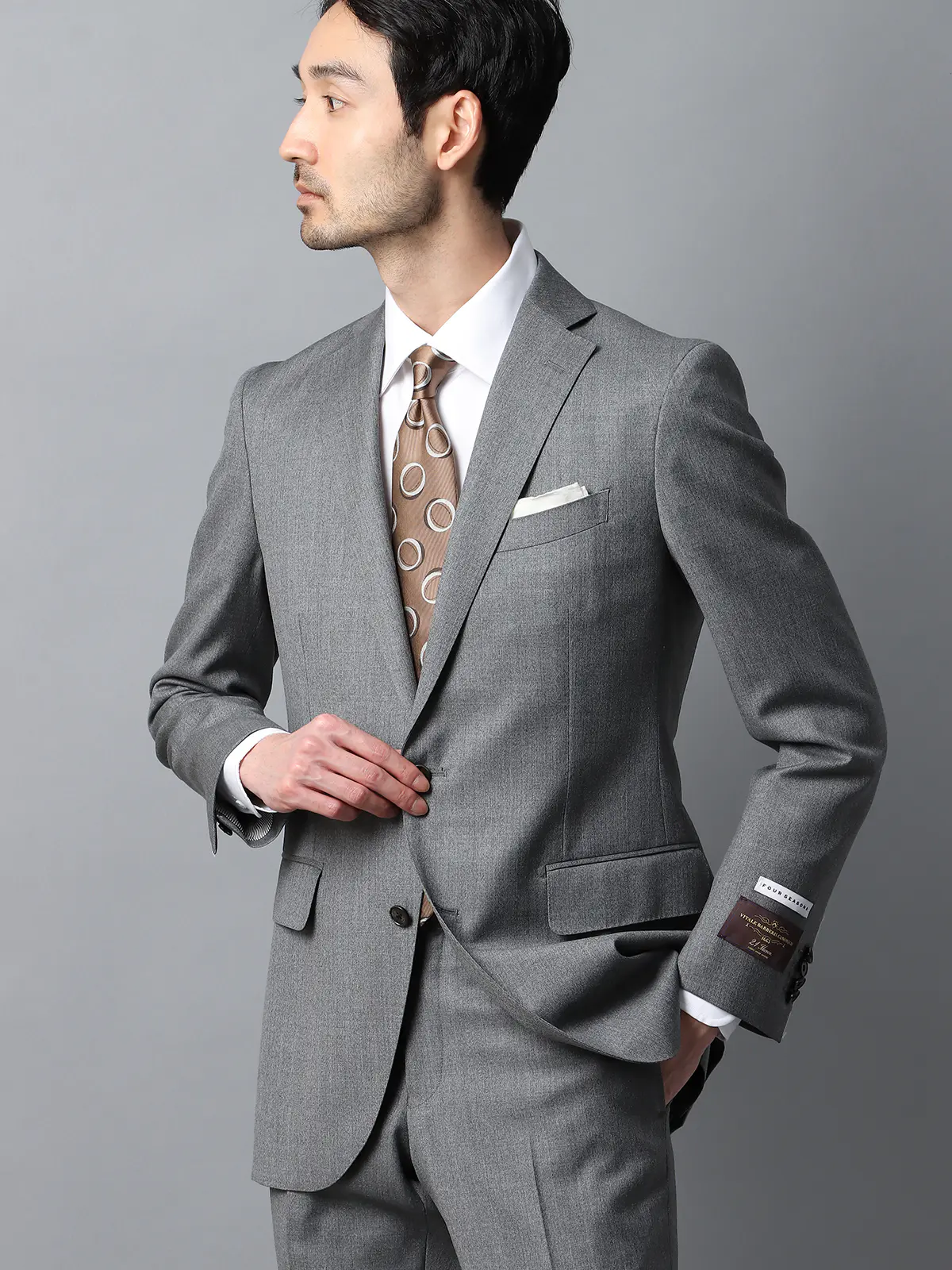 スーツ／2つボタン／CANONICO／21μPRUNELLE／無地／CH22 | SUIT SQUARE