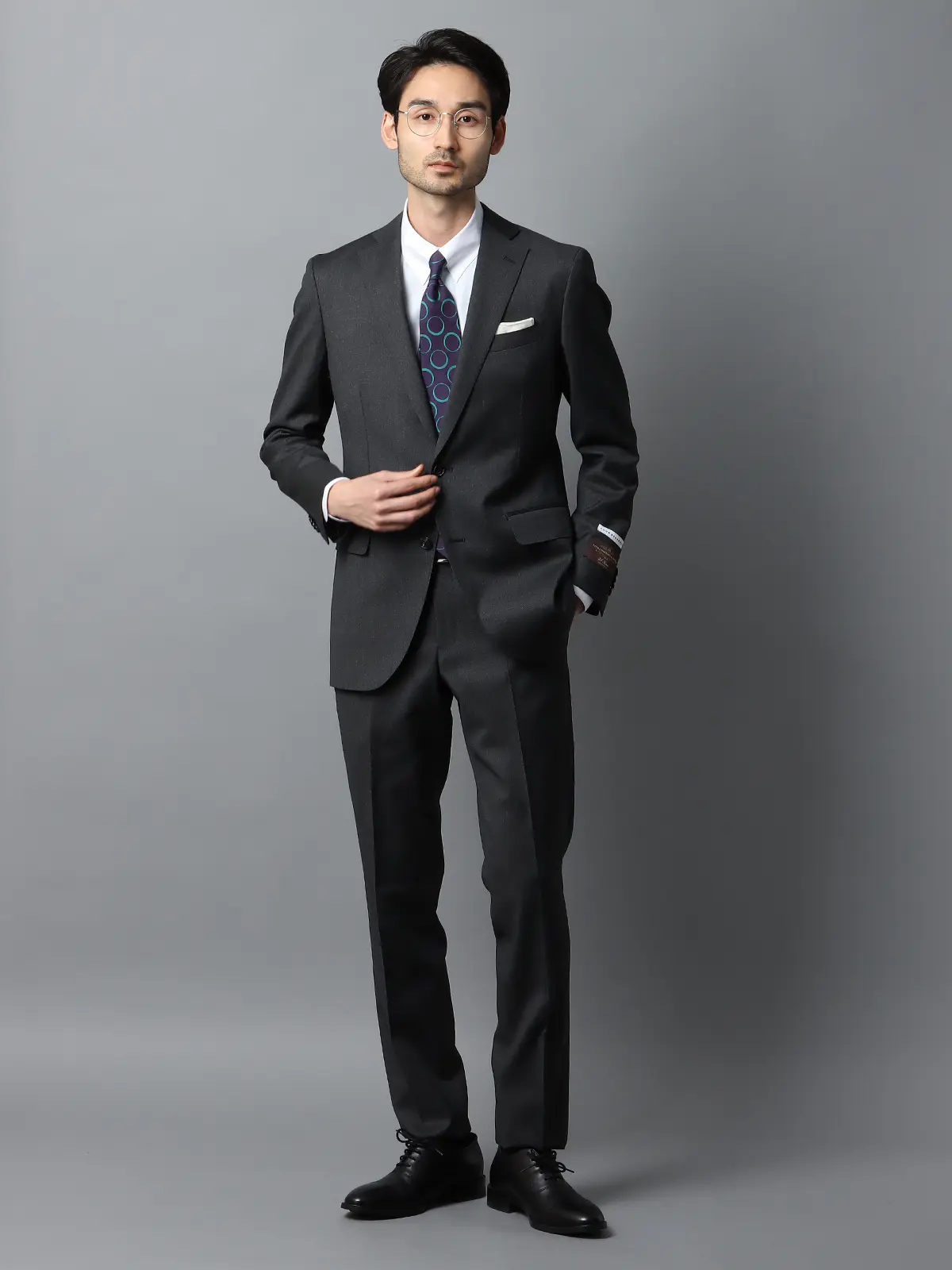 スーツ／2つボタン／CANONICO／21μPRUNELLE／無地／CH22 | SUIT SQUARE