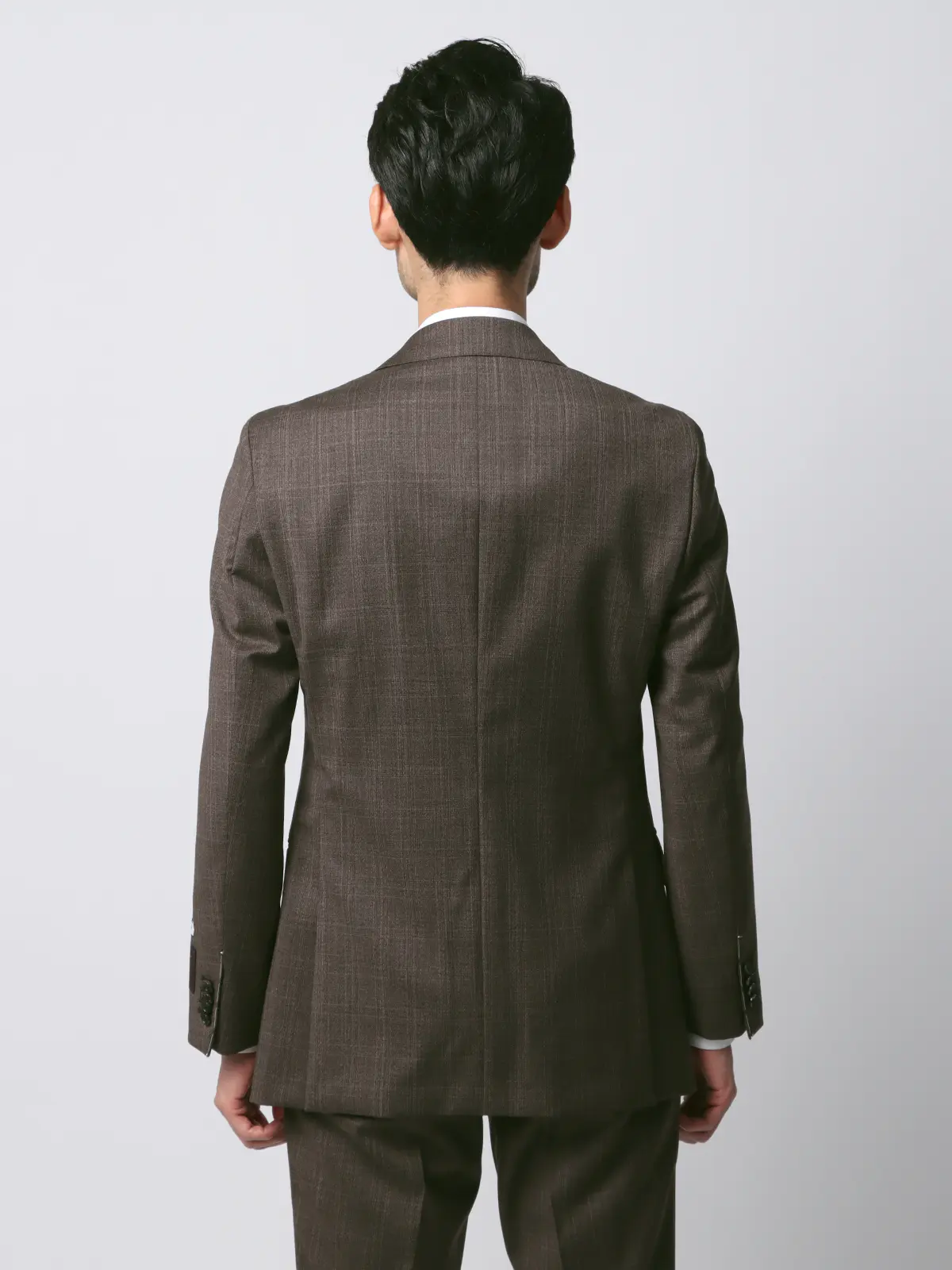 スーツ／2つボタン／CANONICO／21μ PRUNELLE／グレンチェック／CH25