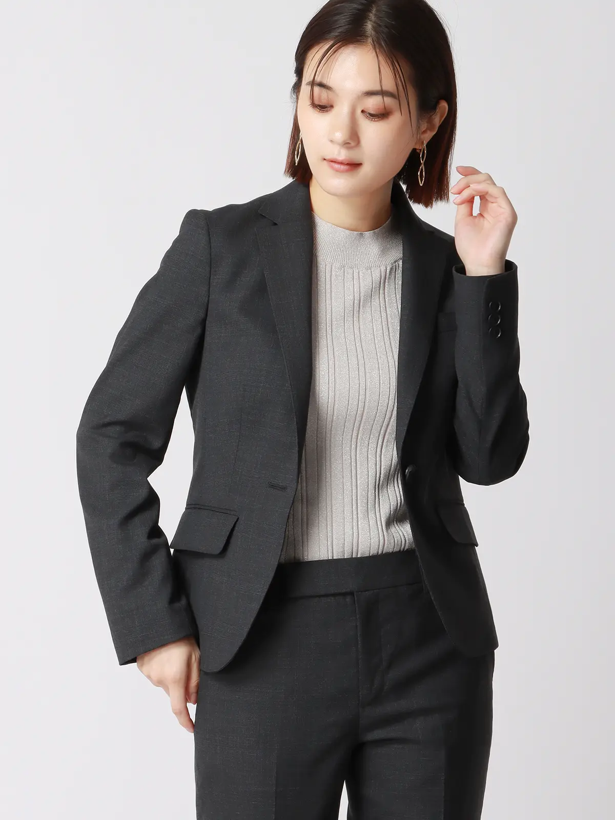 ジャケット／ウォッシャブル／TWストレッチ／グレンチェック | SUIT