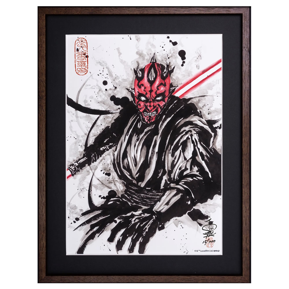 スター・ウォーズ 武人画「ダース・モール」｜浮世絵工房