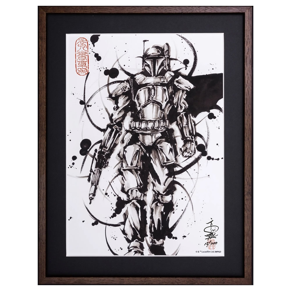 スター・ウォーズ 武人画「ボバ・フェット」｜浮世絵工房