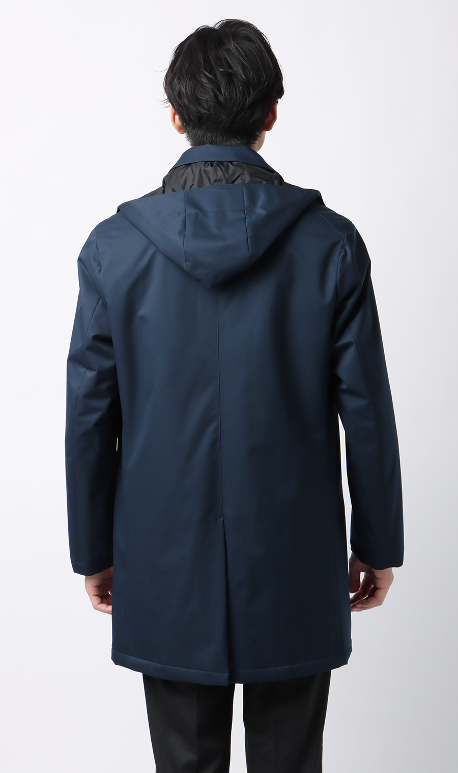 フード付きステンカラーコート【BREATH THERMO】 (E2JEC570-11