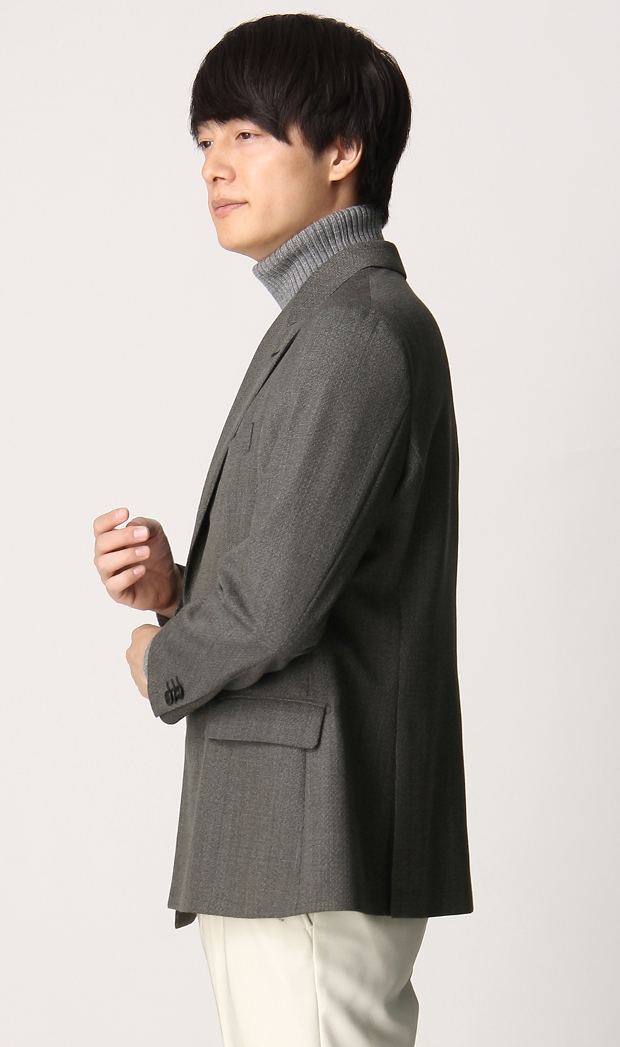 ダブル4ボタンピークドラペルジャケット《MORLES》 (MOJK2104-39