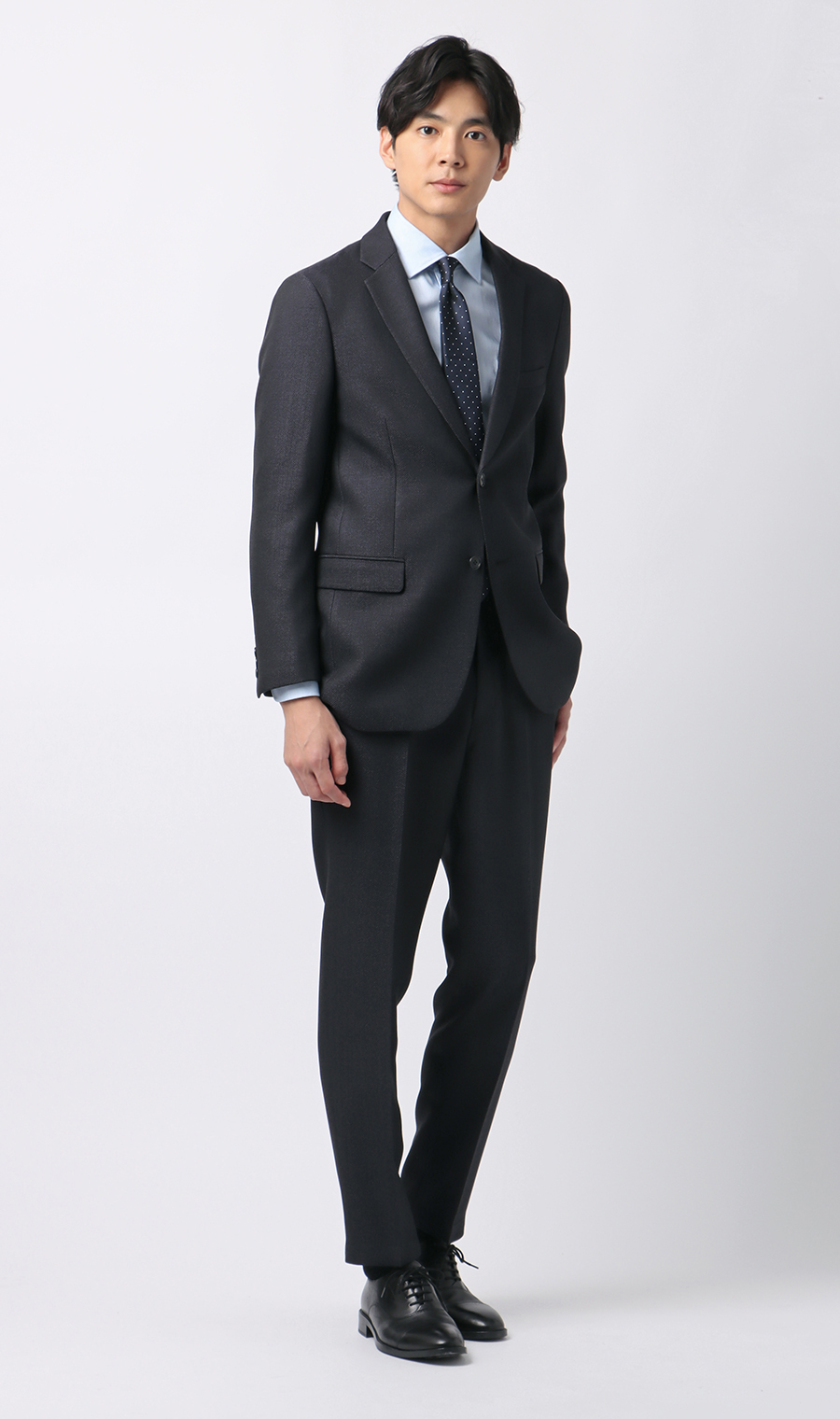 スタイリッシュスラックス【ツイード】【セットアップ着用可】【裾上げ