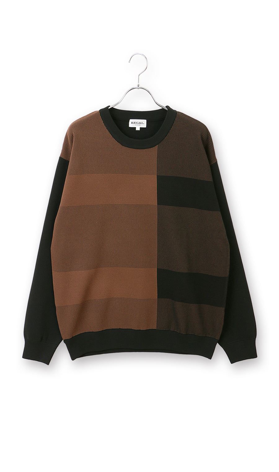 クルーネックセーター (654114-43) | REGAL(黒) | 紳士服・スーツ販売