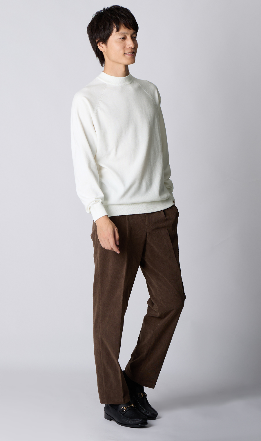 モックネックニット【ゼロプレッシャー】 (ZEKN5102-11) | ZERO