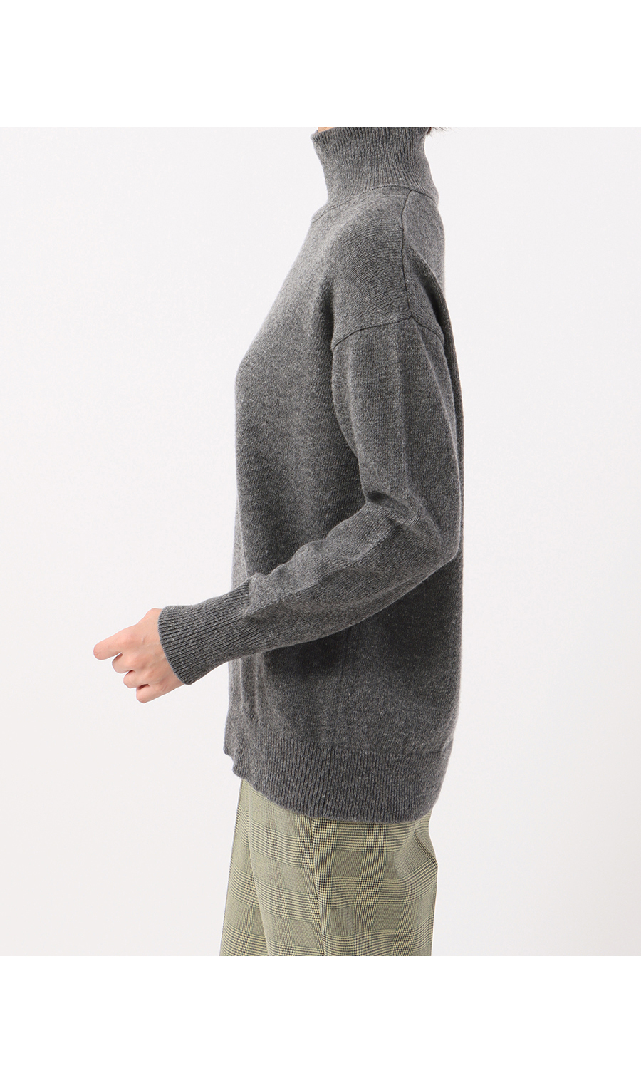 WEAR SHiFT】ミドルゲージハイネックニット【長袖】【カシミヤ混