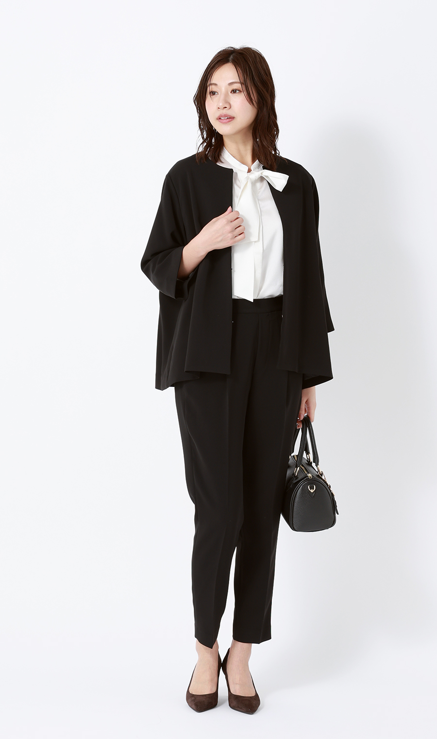 週替わり_レディース】□Aラインジャケット＆テーパードパンツ