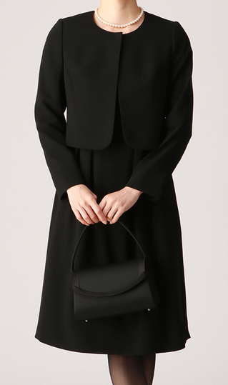 ノーカラーボウタイアクセントアンサンブル (R1N22301A) | PERSON'S