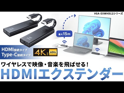 ワイヤレスHDMI〕送信機のみ(HDMI接続用) 4K対応ワイヤレスHDMI