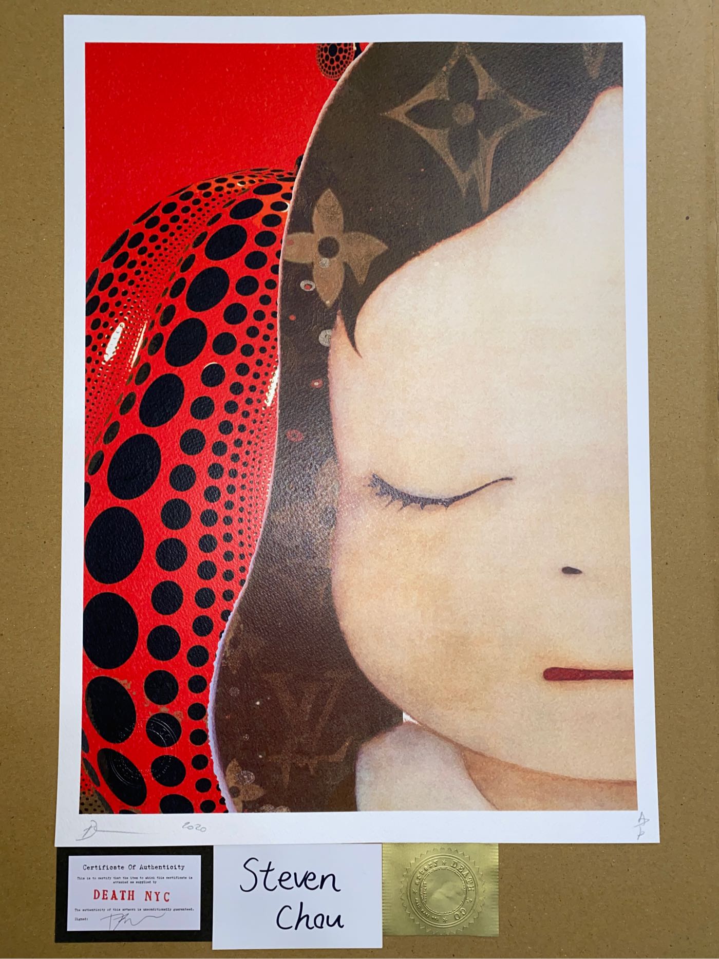 DEATH NYC 2020 限量版畫奈良美智草間彌生NIKE 村上隆KAWS SUPREME LV