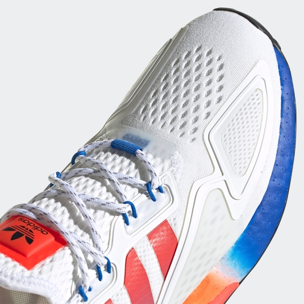 現貨】ADIDAS ZX 2K BOOST 男鞋慢跑休閒白藍橘【運動世界】FV9996