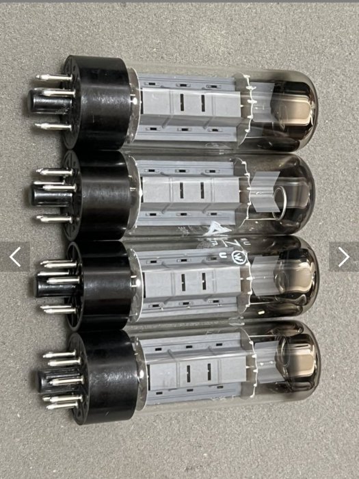 真空管9.松下6CA7 / EL34 Matsushita 4隻一組動作良好品特價1.5萬單隻