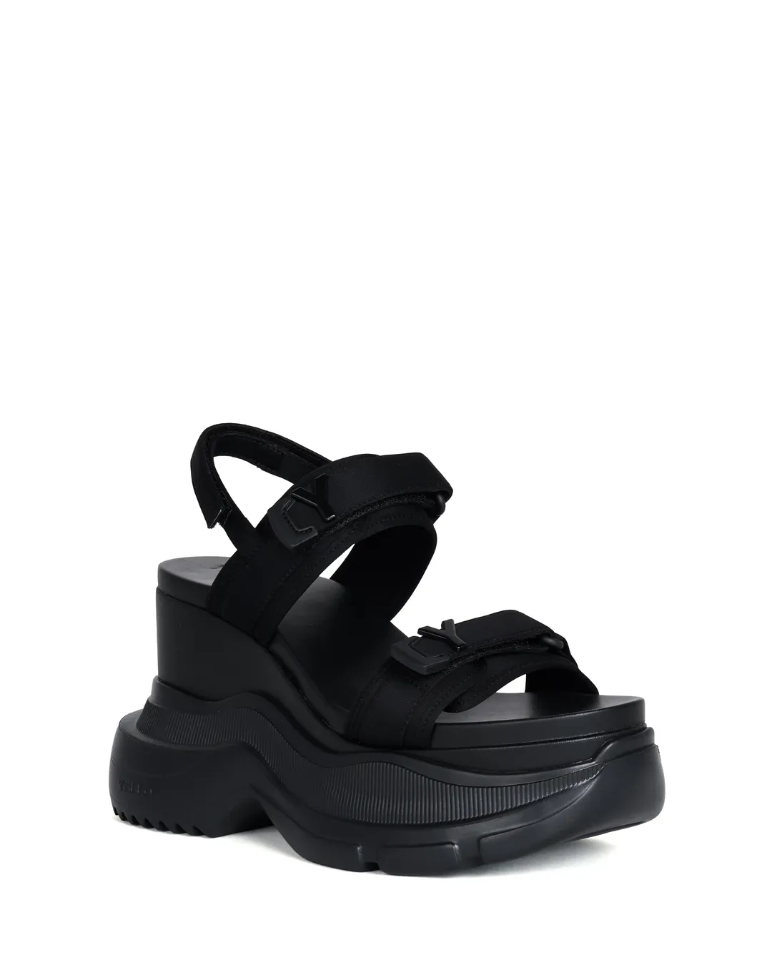 YELLO / TOKYO BLACK DOUBLE SNEAKER SANDALS