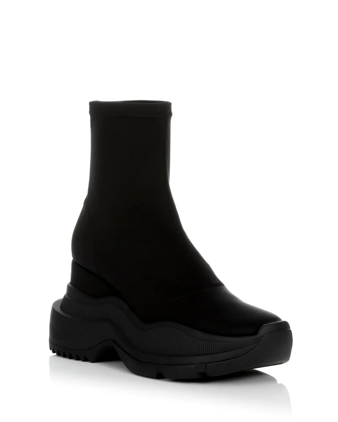 YELLO / TOKYO BLACK MID SNEAKER SHORT BOOTS