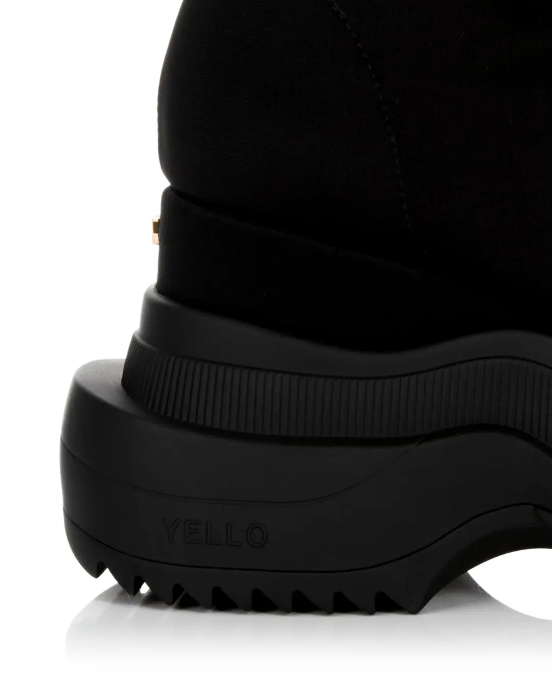 YELLO / TOKYO BLACK MID SNEAKER LONG BOOTS