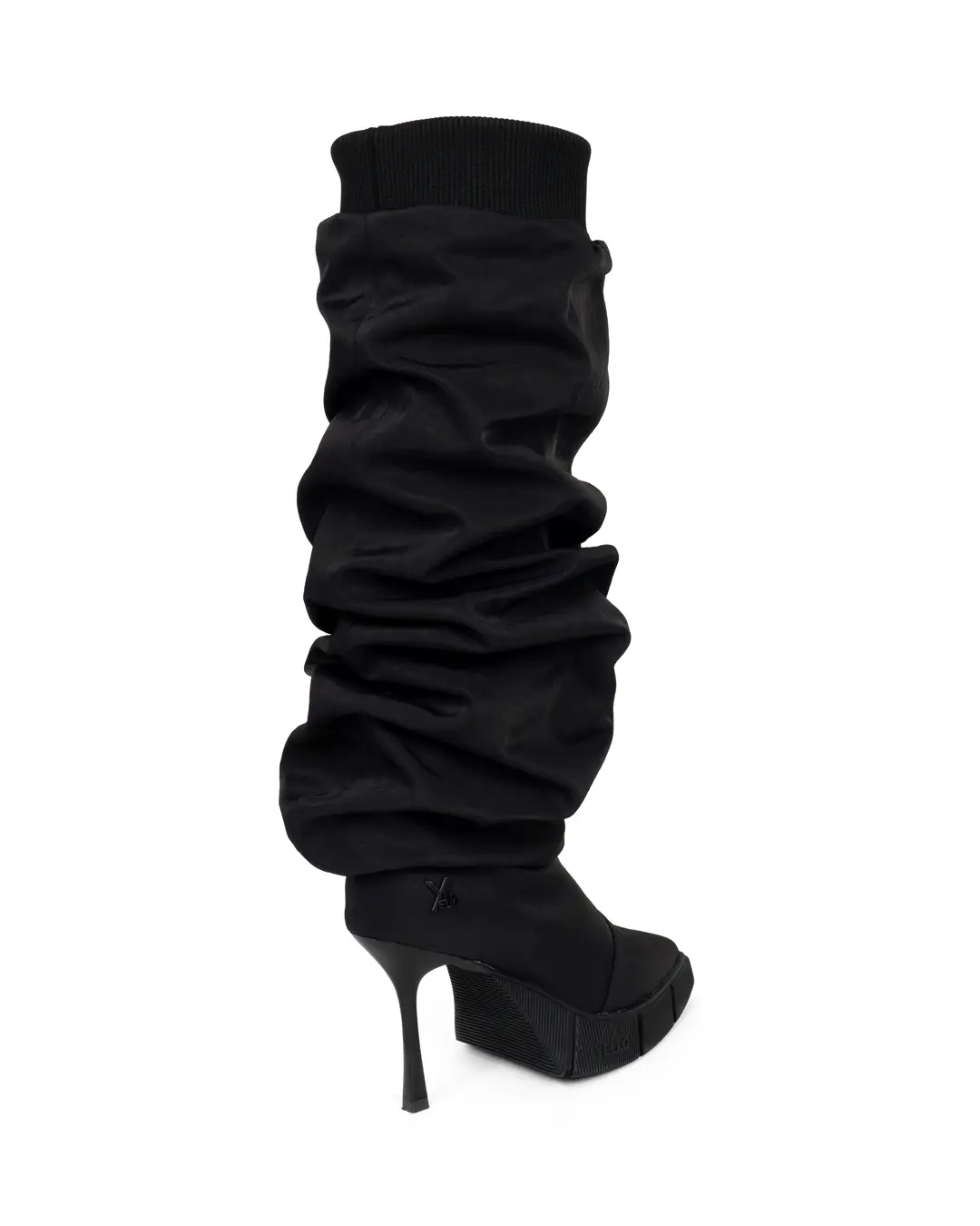 YELLO ロングブーツ Sサイズ YELLO / TOKYO BLACK DOUBLE SNEAKER LONG