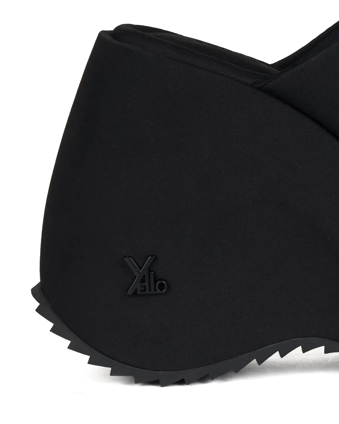 YELLO / TOKYO BLACK PLATFORM SANDALS