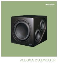 evidence series - Audio Pro