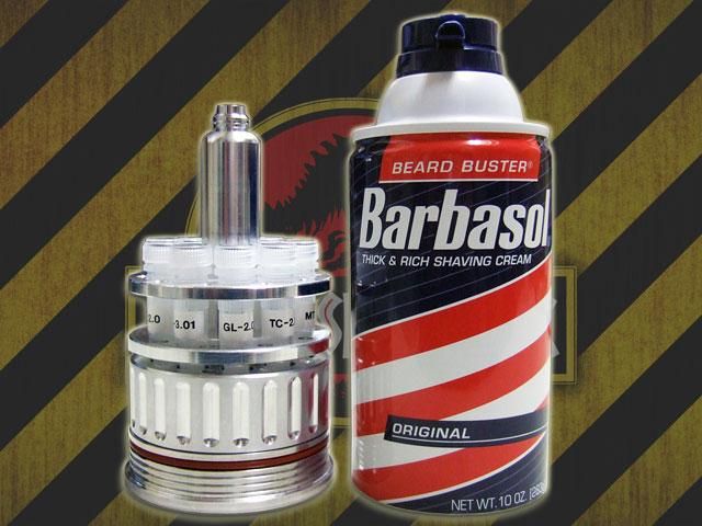 ジュラシックパーク/バーバソル・シェービング・クリーム缶/DNA容器