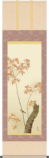 掛け軸-春の花鳥/菱田 春草(尺五) 床の間 和室 お洒落 モダン はるのか