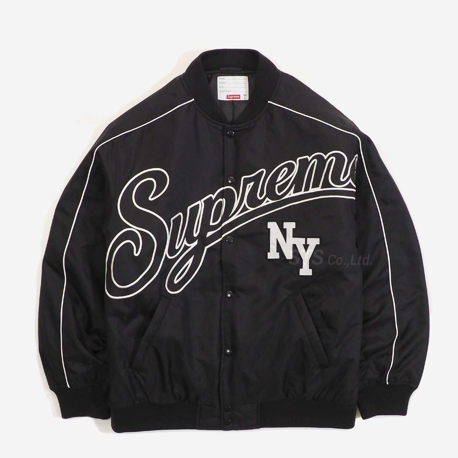 Supreme - Contrast Script Varsity Jacket - UG.SHAFT