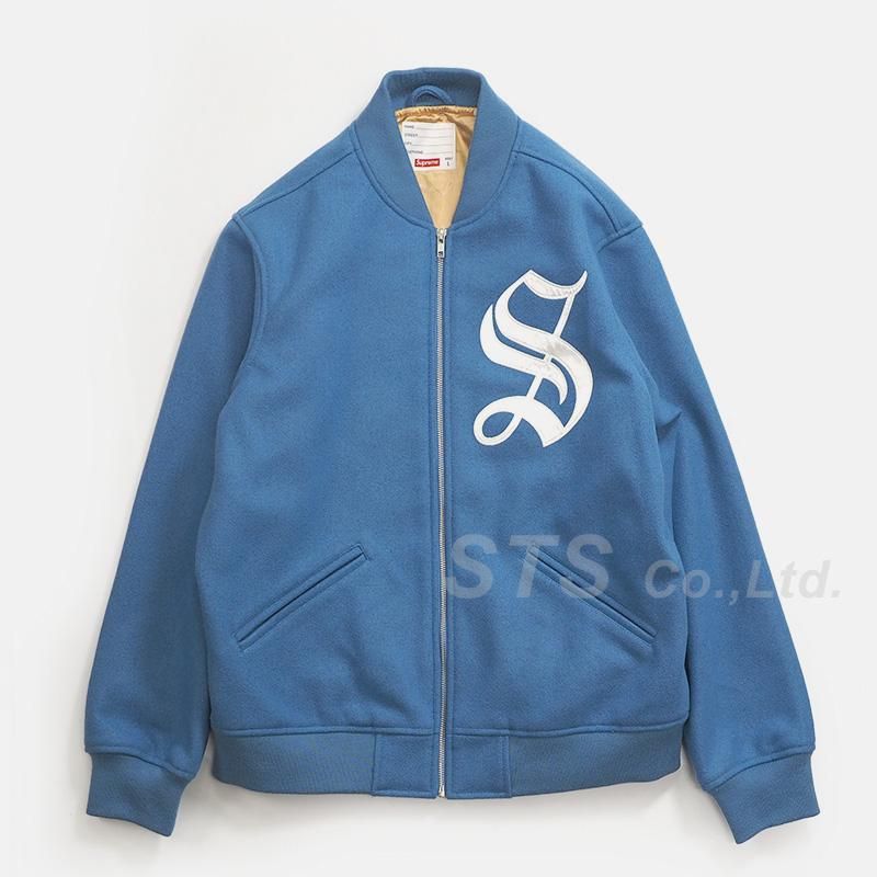 Supreme - Old English Zip Varsity Jacket - UG.SHAFT