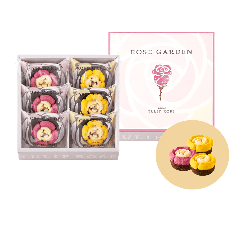 Get TULIP ROSE JAPAN rose garden cookies 6pcs Delivered | Weee