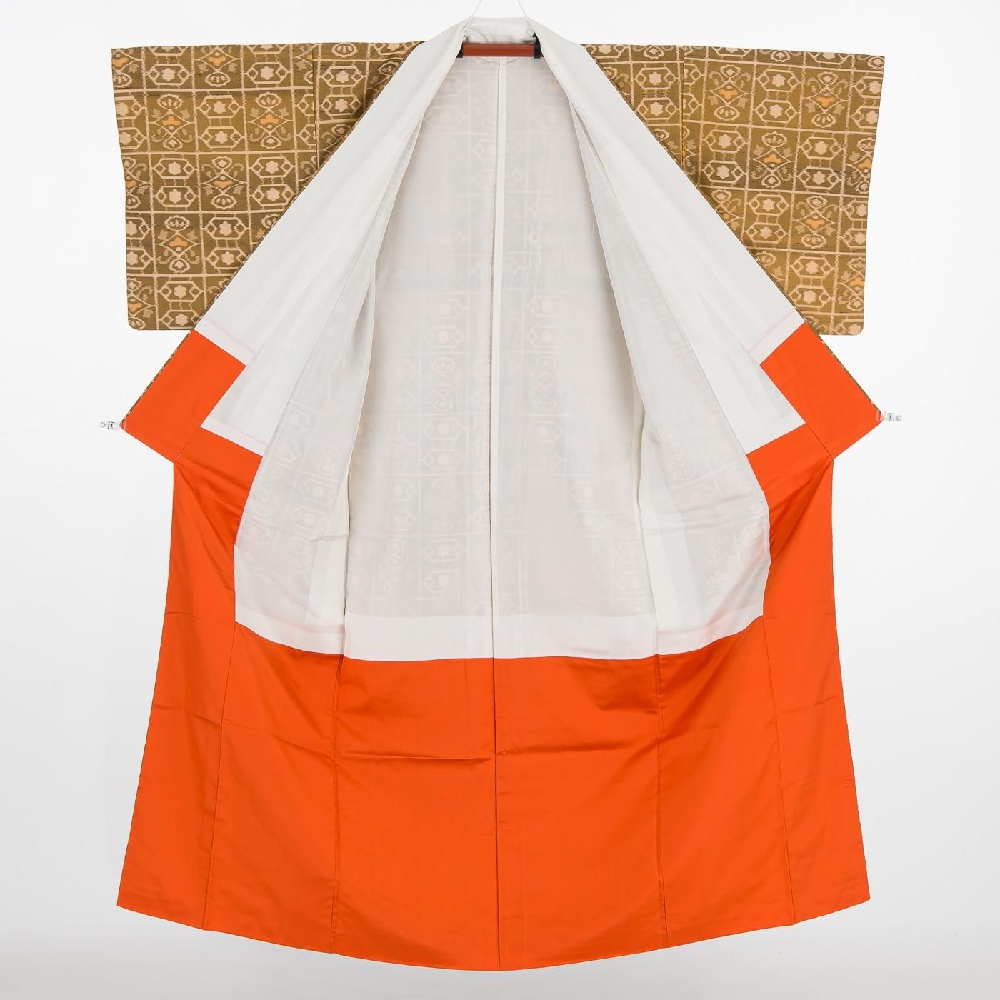 アンティーク着物 銘仙 幾何学模様 - からん::アンティーク着物