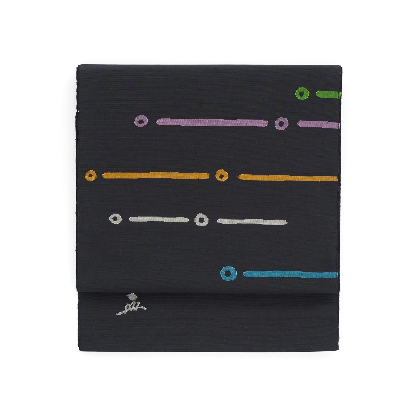 絲藝苑能州紬 上島洋山 点と線 - からん::アンティーク着物