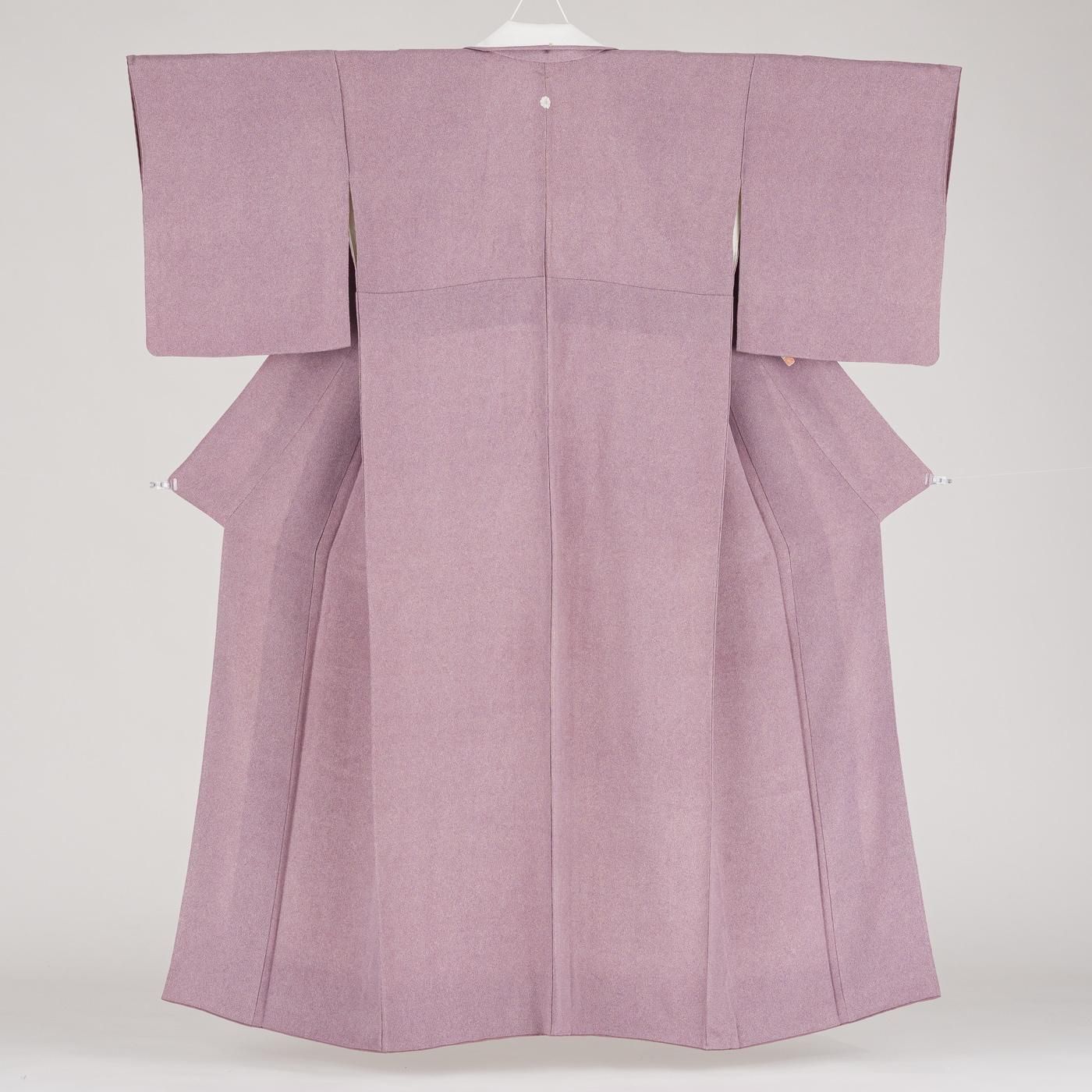 江戸小紋 一つ紋 鮫 紫 - からん::アンティーク着物・リサイクル着物の