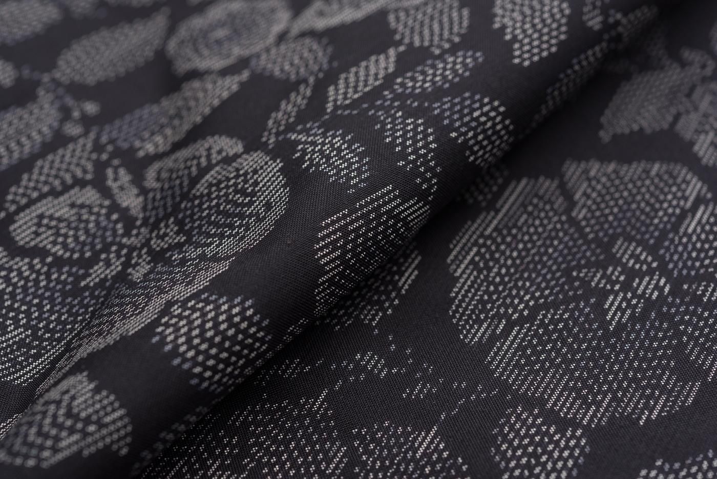 大島紬 横双 花と蝶 - からん::アンティーク着物・リサイクル着物の