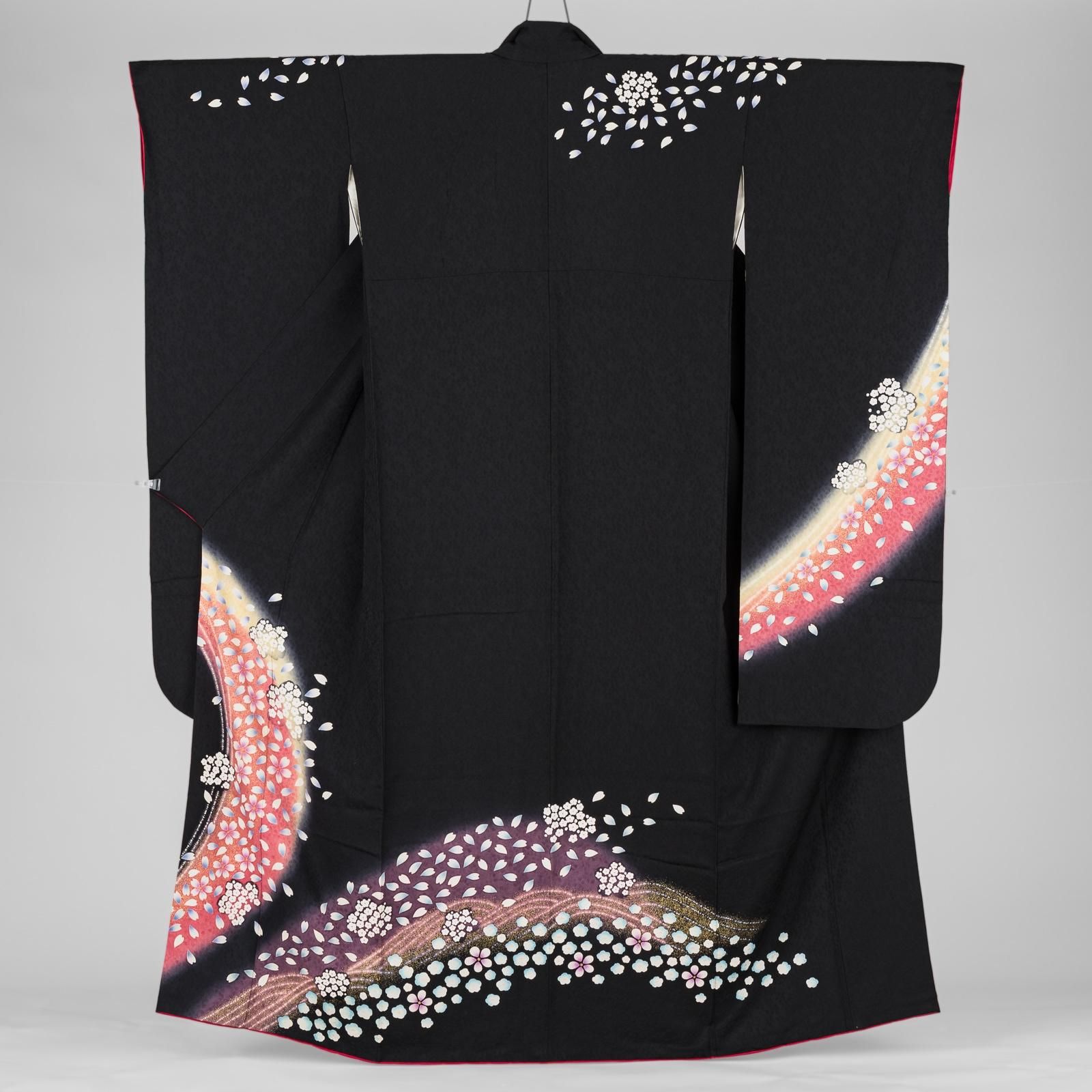 振袖 桜と花びら - からん::アンティーク着物・リサイクル着物の通販サイト
