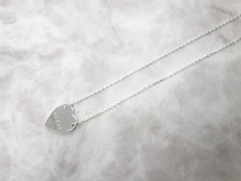 GUCCI グッチ ハートタグ チェーン ネックレス silver925 イタリア製