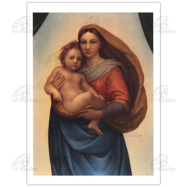3点まとめ売り ラファエロの名画「大公の聖母」 印刷画 大公の聖母
