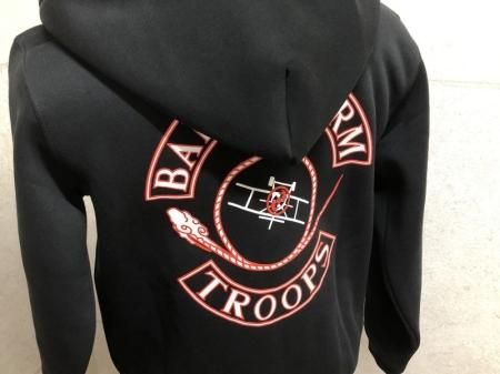 BARN STORM TROOPS MC】ジップアップパーカー - はる萬 オンラインショップ