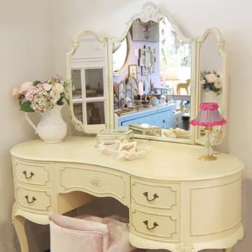 アンティークドレッサー/ヴィンテージ/1950年代製造/美品/三面鏡