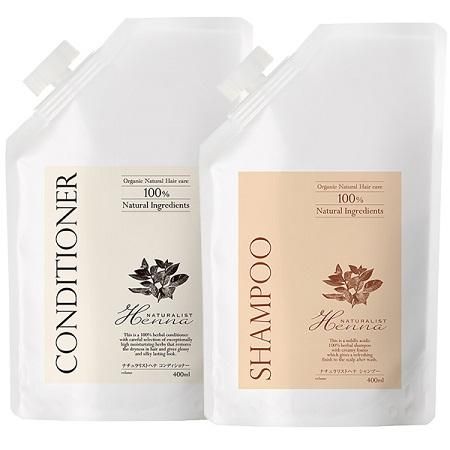 シャンプー&コンディショナー/詰替え用 各400mi】日本製ナチュラリスト