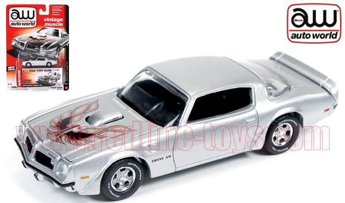 Autoworld 1975 ポンティアック ファイヤーバード T/A シルバー 1:64