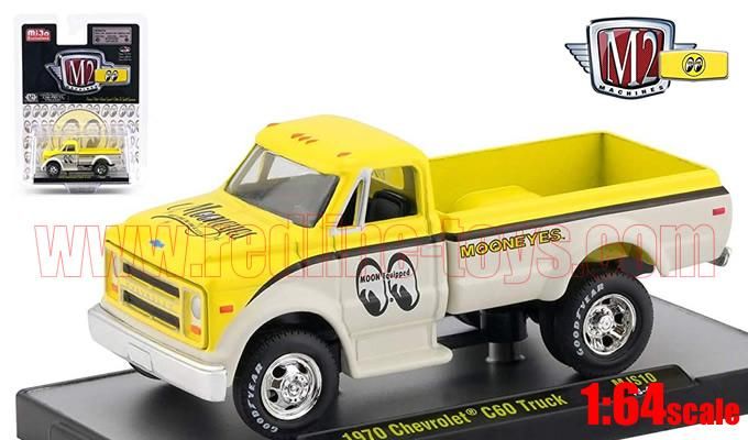 M2 ムーンアイズ 1970 シボレー C60 トラック 1:64 - レッドライン