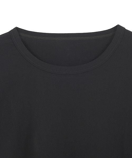 メンズ ロングスリーブ Tシャツ | ブラック - 楊柳生地 専門店 山城