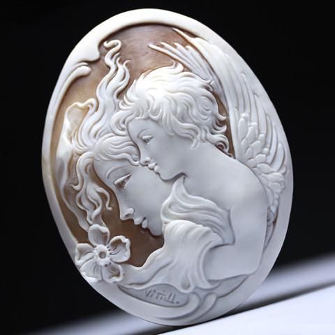 コレクションピース】シェルカメオルース「守護天使の導き」 作家