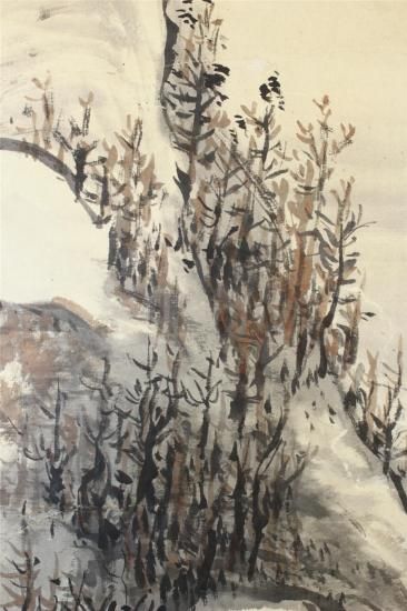 谷文晁 水墨山水図 - 古美術 山本美術